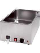 Bain-Marie mit Ablasshahn GN1/1 150 mm Höhe