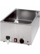 Bain-Marie with drain cock GN1 / 1 200 mm high