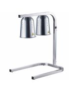 Double buffet heating lamp, 0.5 kW, dimensions 360 x 480 x 605 mm (WxDxH)
