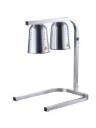 Doppel-Buffetwärmelampe, 0,5 kW, Abmessung 360 x 480 x 605 mm (BxTxH)