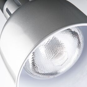 Heat lamp for ceiling mounting, silver, 0.25 kW, Ø 173 mm