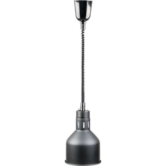 Heat lamp for ceiling mounting, black, 0.25 kW, Ø 173 mm