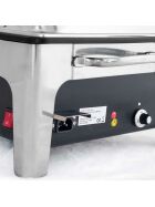 Electric chafing dish, plastic tub, including a GN 1/1 container (100 mm)