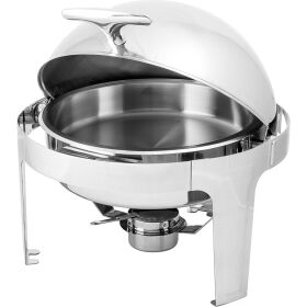 Roll-top chafing dish, round, 6.5 liters
