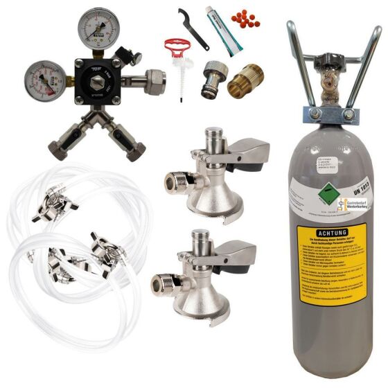 Accessory set for dispensing systems 2-line