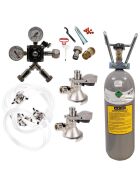 Accessory set for 2-line dispensing systems, large