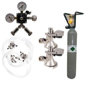 Accessory set for 2-line dispensing systems, small