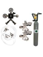 Accessory set for 2-line dispensing systems, small